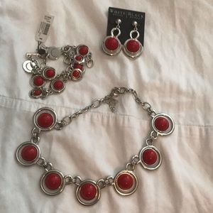 Necklace and bracelet and earrings Brand new
